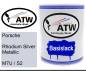 Preview: Porsche, Rhodium Silver Metallic, M7U / S2: 1L Lackdose, von ATW Autoteile West.
